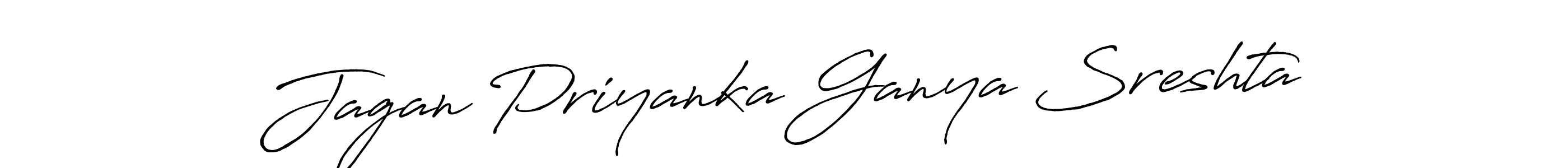 Design your own signature with our free online signature maker. With this signature software, you can create a handwritten (Antro_Vectra_Bolder) signature for name Jagan Priyanka Ganya Sreshta. Jagan Priyanka Ganya Sreshta signature style 7 images and pictures png