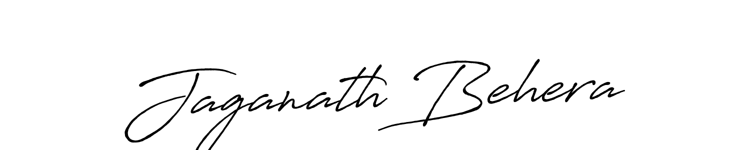 Make a beautiful signature design for name Jaganath Behera. With this signature (Antro_Vectra_Bolder) style, you can create a handwritten signature for free. Jaganath Behera signature style 7 images and pictures png