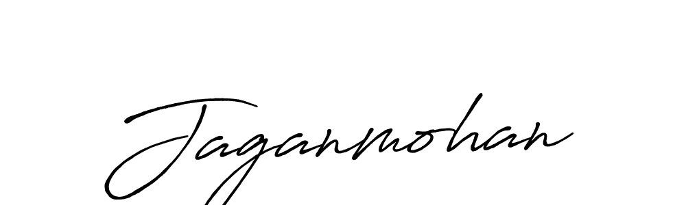How to make Jaganmohan name signature. Use Antro_Vectra_Bolder style for creating short signs online. This is the latest handwritten sign. Jaganmohan signature style 7 images and pictures png