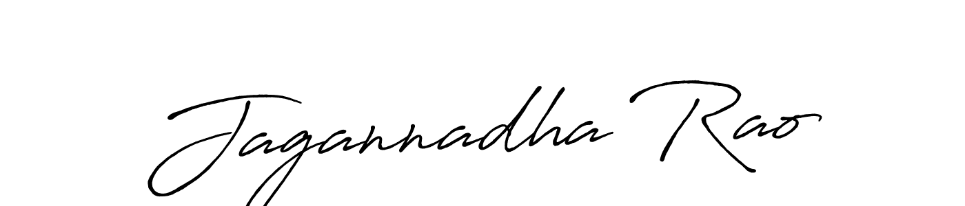 Make a beautiful signature design for name Jagannadha Rao. With this signature (Antro_Vectra_Bolder) style, you can create a handwritten signature for free. Jagannadha Rao signature style 7 images and pictures png