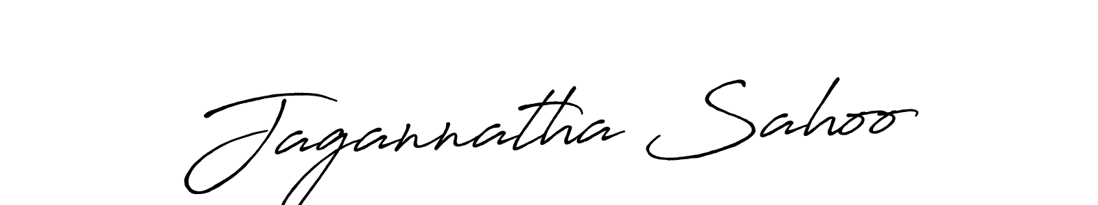 Create a beautiful signature design for name Jagannatha Sahoo. With this signature (Antro_Vectra_Bolder) fonts, you can make a handwritten signature for free. Jagannatha Sahoo signature style 7 images and pictures png