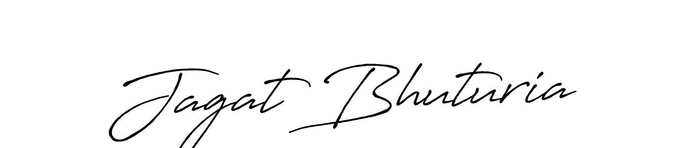 Also we have Jagat Bhuturia name is the best signature style. Create professional handwritten signature collection using Antro_Vectra_Bolder autograph style. Jagat Bhuturia signature style 7 images and pictures png