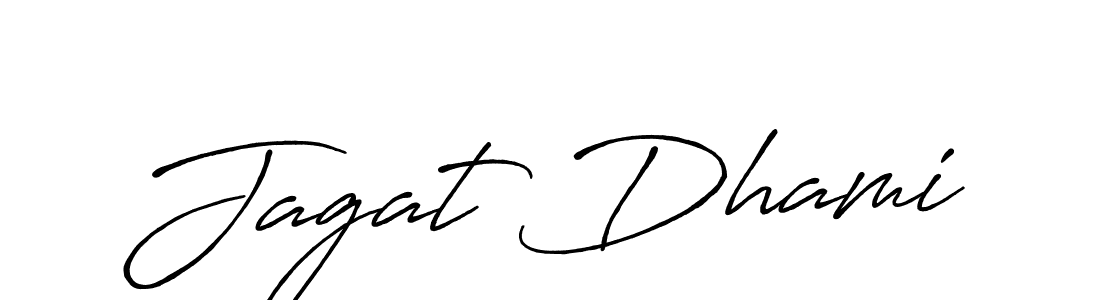 Use a signature maker to create a handwritten signature online. With this signature software, you can design (Antro_Vectra_Bolder) your own signature for name Jagat Dhami. Jagat Dhami signature style 7 images and pictures png