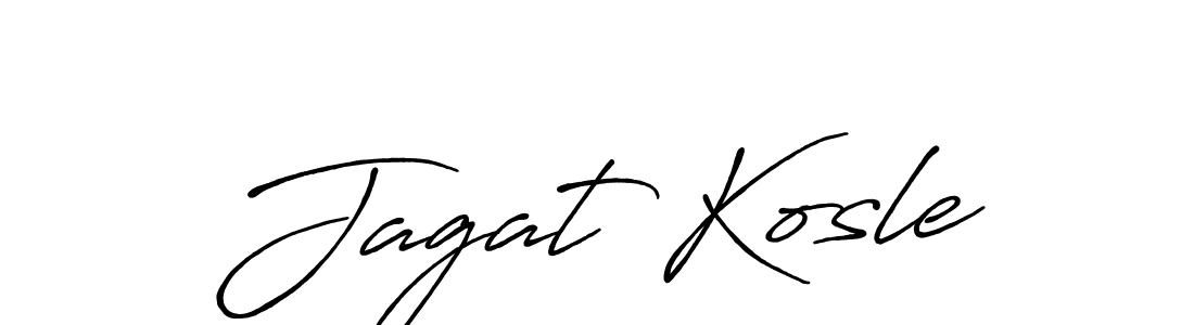 if you are searching for the best signature style for your name Jagat Kosle. so please give up your signature search. here we have designed multiple signature styles  using Antro_Vectra_Bolder. Jagat Kosle signature style 7 images and pictures png