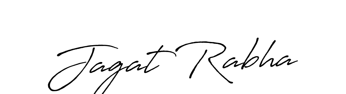 Make a beautiful signature design for name Jagat Rabha. With this signature (Antro_Vectra_Bolder) style, you can create a handwritten signature for free. Jagat Rabha signature style 7 images and pictures png