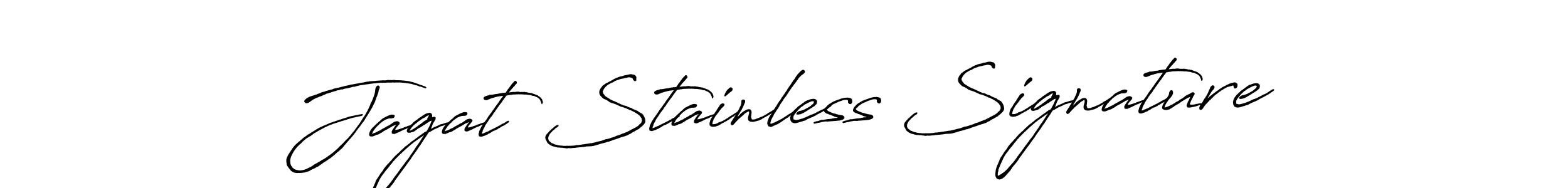 How to make Jagat Stainless Signature name signature. Use Antro_Vectra_Bolder style for creating short signs online. This is the latest handwritten sign. Jagat Stainless Signature signature style 7 images and pictures png