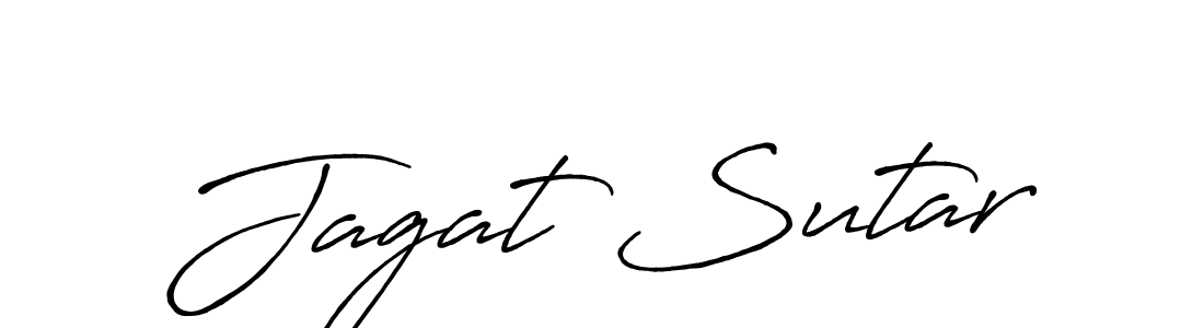 Use a signature maker to create a handwritten signature online. With this signature software, you can design (Antro_Vectra_Bolder) your own signature for name Jagat Sutar. Jagat Sutar signature style 7 images and pictures png