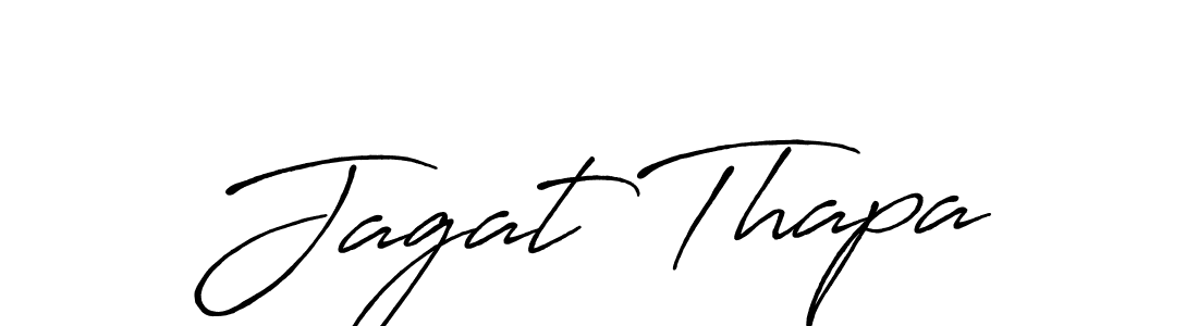 if you are searching for the best signature style for your name Jagat Thapa. so please give up your signature search. here we have designed multiple signature styles  using Antro_Vectra_Bolder. Jagat Thapa signature style 7 images and pictures png