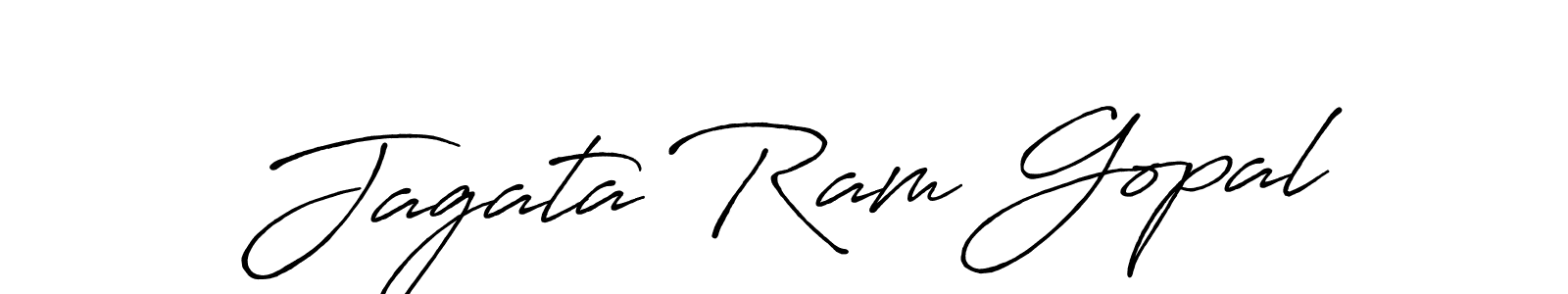Antro_Vectra_Bolder is a professional signature style that is perfect for those who want to add a touch of class to their signature. It is also a great choice for those who want to make their signature more unique. Get Jagata Ram Gopal name to fancy signature for free. Jagata Ram Gopal signature style 7 images and pictures png