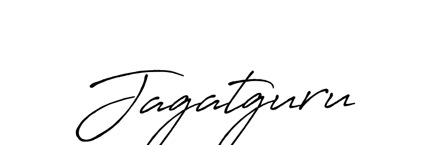 Make a beautiful signature design for name Jagatguru. With this signature (Antro_Vectra_Bolder) style, you can create a handwritten signature for free. Jagatguru signature style 7 images and pictures png