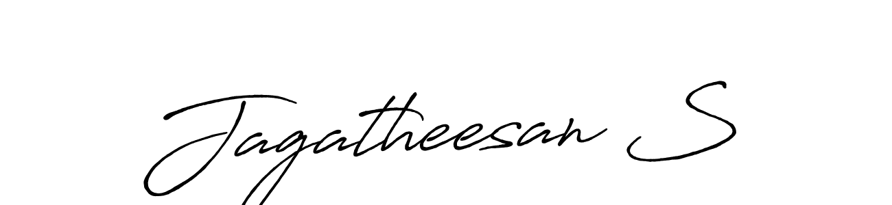 You can use this online signature creator to create a handwritten signature for the name Jagatheesan S. This is the best online autograph maker. Jagatheesan S signature style 7 images and pictures png