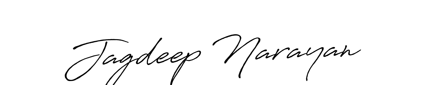 Also we have Jagdeep Narayan name is the best signature style. Create professional handwritten signature collection using Antro_Vectra_Bolder autograph style. Jagdeep Narayan signature style 7 images and pictures png