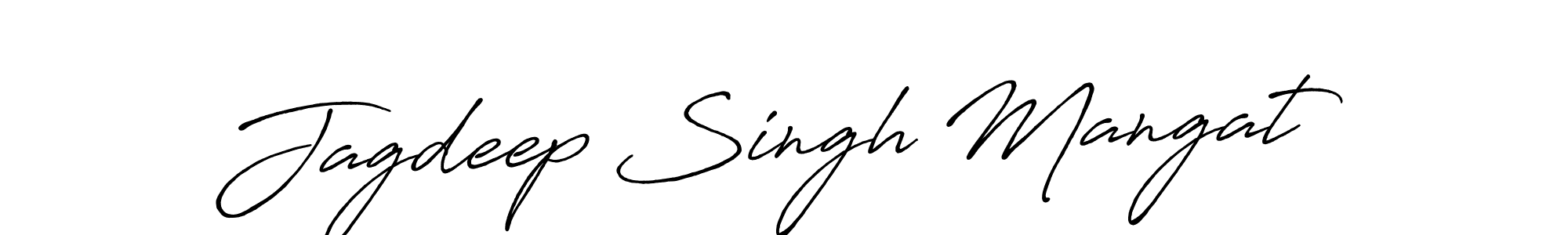 Jagdeep Singh Mangat stylish signature style. Best Handwritten Sign (Antro_Vectra_Bolder) for my name. Handwritten Signature Collection Ideas for my name Jagdeep Singh Mangat. Jagdeep Singh Mangat signature style 7 images and pictures png