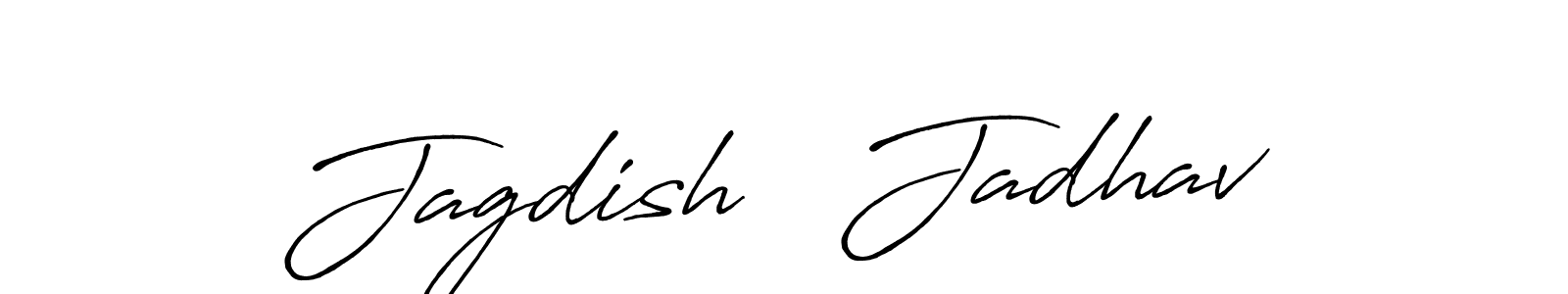 Also You can easily find your signature by using the search form. We will create Jagdish   Jadhav name handwritten signature images for you free of cost using Antro_Vectra_Bolder sign style. Jagdish   Jadhav signature style 7 images and pictures png