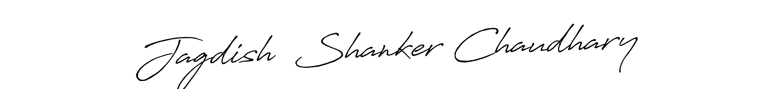 How to make Jagdish  Shanker Chaudhary name signature. Use Antro_Vectra_Bolder style for creating short signs online. This is the latest handwritten sign. Jagdish  Shanker Chaudhary signature style 7 images and pictures png