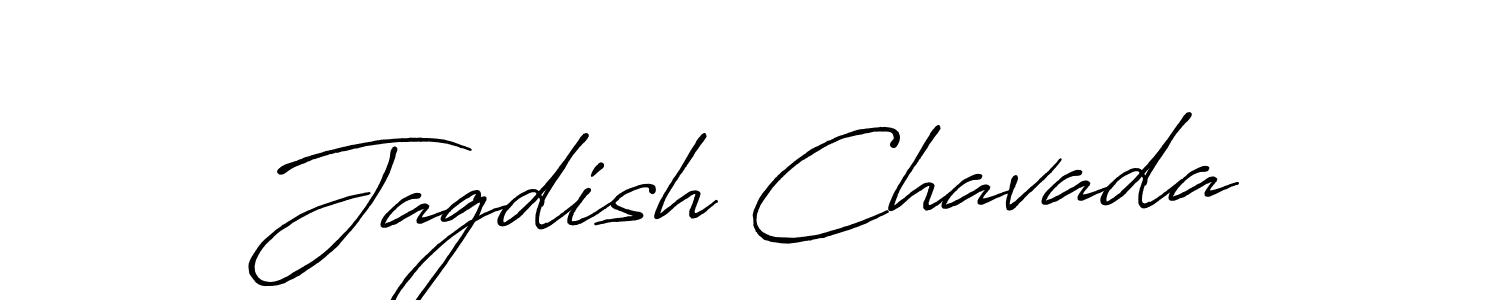 Create a beautiful signature design for name Jagdish Chavada. With this signature (Antro_Vectra_Bolder) fonts, you can make a handwritten signature for free. Jagdish Chavada signature style 7 images and pictures png