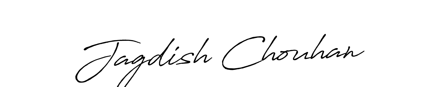 Design your own signature with our free online signature maker. With this signature software, you can create a handwritten (Antro_Vectra_Bolder) signature for name Jagdish Chouhan. Jagdish Chouhan signature style 7 images and pictures png
