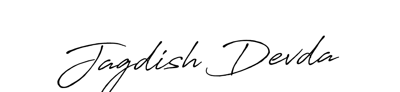 Create a beautiful signature design for name Jagdish Devda. With this signature (Antro_Vectra_Bolder) fonts, you can make a handwritten signature for free. Jagdish Devda signature style 7 images and pictures png