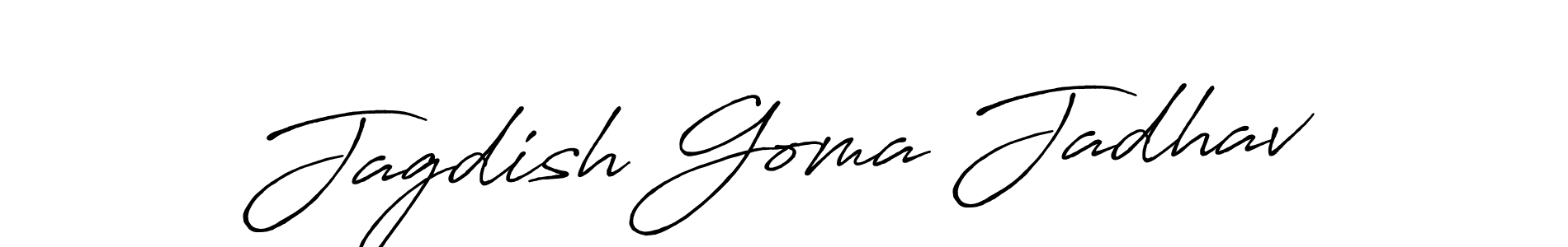 Make a short Jagdish Goma Jadhav signature style. Manage your documents anywhere anytime using Antro_Vectra_Bolder. Create and add eSignatures, submit forms, share and send files easily. Jagdish Goma Jadhav signature style 7 images and pictures png