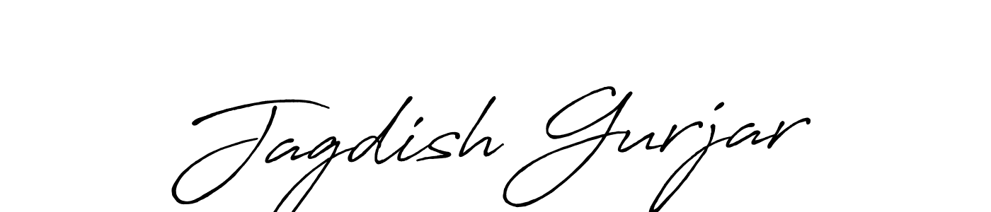 Jagdish Gurjar stylish signature style. Best Handwritten Sign (Antro_Vectra_Bolder) for my name. Handwritten Signature Collection Ideas for my name Jagdish Gurjar. Jagdish Gurjar signature style 7 images and pictures png