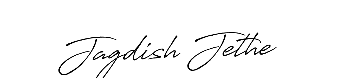 Create a beautiful signature design for name Jagdish Jethe. With this signature (Antro_Vectra_Bolder) fonts, you can make a handwritten signature for free. Jagdish Jethe signature style 7 images and pictures png