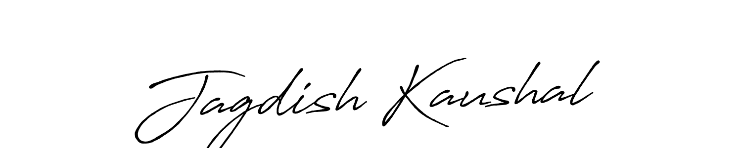 Design your own signature with our free online signature maker. With this signature software, you can create a handwritten (Antro_Vectra_Bolder) signature for name Jagdish Kaushal. Jagdish Kaushal signature style 7 images and pictures png
