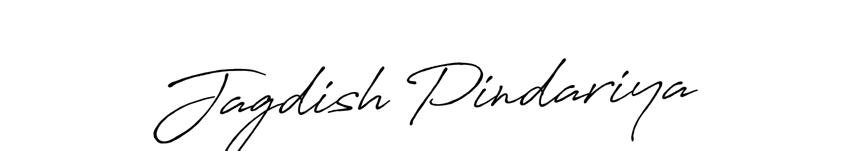 Make a beautiful signature design for name Jagdish Pindariya. With this signature (Antro_Vectra_Bolder) style, you can create a handwritten signature for free. Jagdish Pindariya signature style 7 images and pictures png