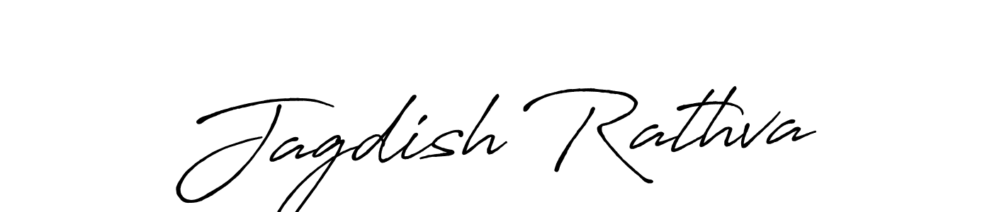 How to make Jagdish Rathva name signature. Use Antro_Vectra_Bolder style for creating short signs online. This is the latest handwritten sign. Jagdish Rathva signature style 7 images and pictures png