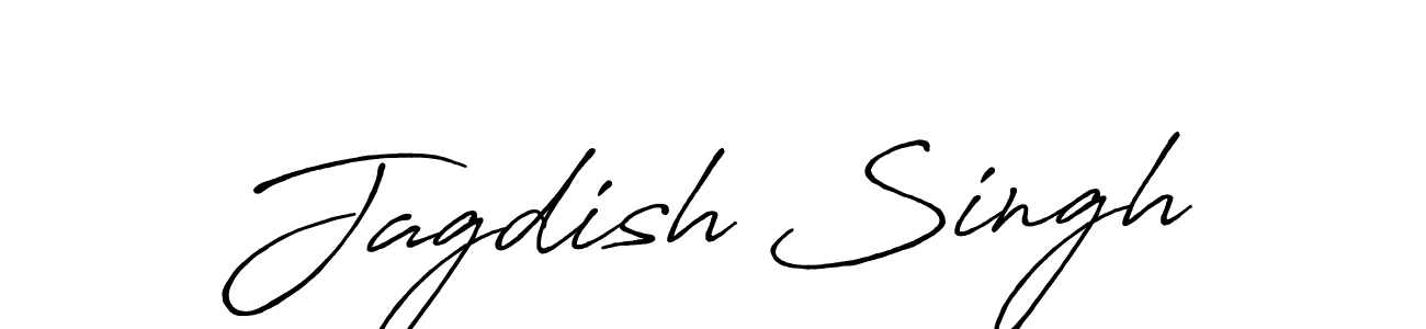 Make a beautiful signature design for name Jagdish Singh. With this signature (Antro_Vectra_Bolder) style, you can create a handwritten signature for free. Jagdish Singh signature style 7 images and pictures png