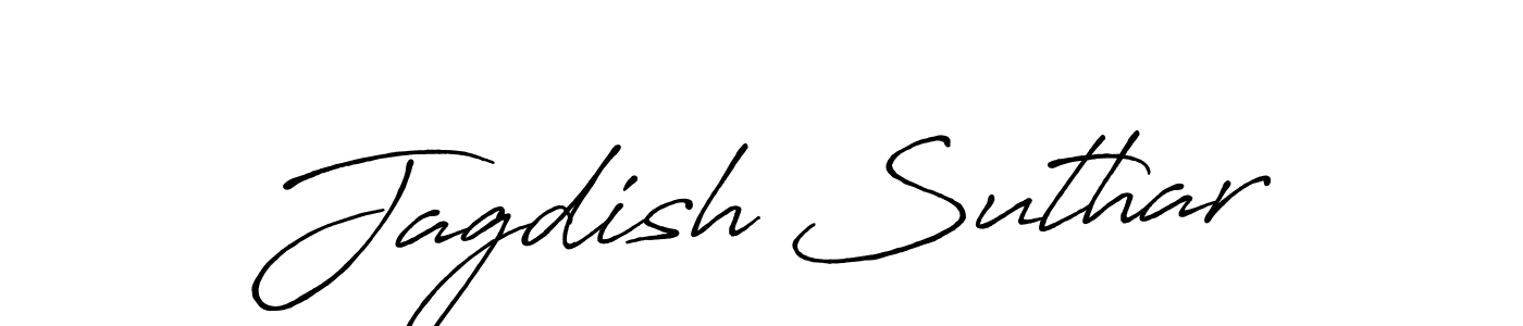 How to make Jagdish Suthar signature? Antro_Vectra_Bolder is a professional autograph style. Create handwritten signature for Jagdish Suthar name. Jagdish Suthar signature style 7 images and pictures png