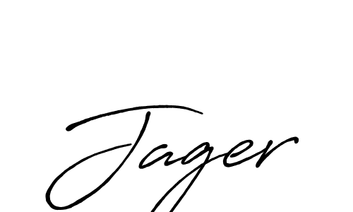 Create a beautiful signature design for name Jager. With this signature (Antro_Vectra_Bolder) fonts, you can make a handwritten signature for free. Jager signature style 7 images and pictures png