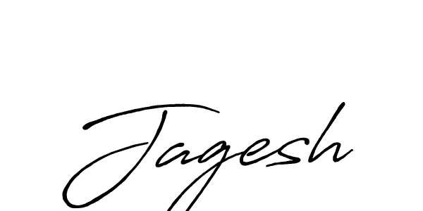 Jagesh stylish signature style. Best Handwritten Sign (Antro_Vectra_Bolder) for my name. Handwritten Signature Collection Ideas for my name Jagesh. Jagesh signature style 7 images and pictures png
