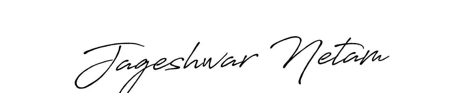 The best way (Antro_Vectra_Bolder) to make a short signature is to pick only two or three words in your name. The name Jageshwar Netam include a total of six letters. For converting this name. Jageshwar Netam signature style 7 images and pictures png