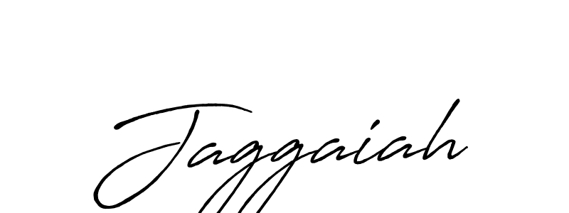 Make a beautiful signature design for name Jaggaiah. With this signature (Antro_Vectra_Bolder) style, you can create a handwritten signature for free. Jaggaiah signature style 7 images and pictures png