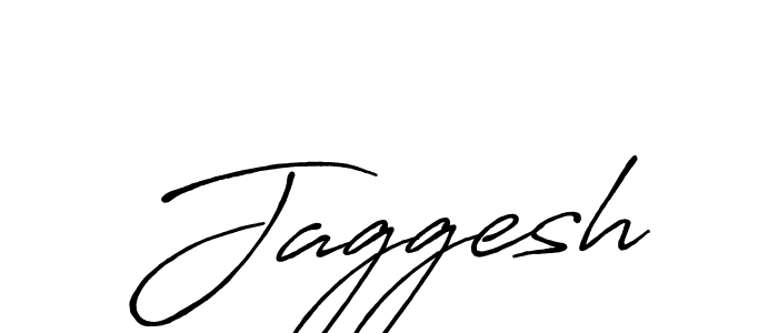 Make a beautiful signature design for name Jaggesh. With this signature (Antro_Vectra_Bolder) style, you can create a handwritten signature for free. Jaggesh signature style 7 images and pictures png