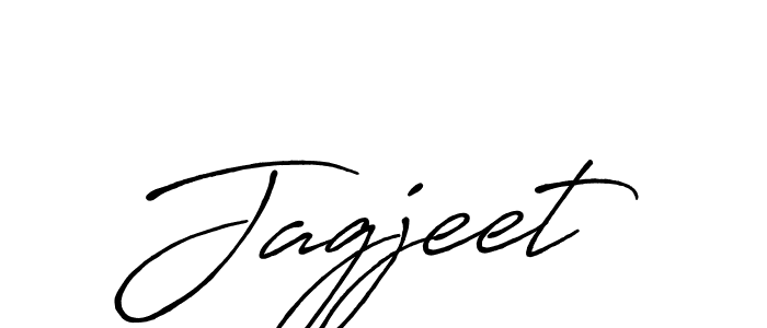 Make a beautiful signature design for name Jagjeet. With this signature (Antro_Vectra_Bolder) style, you can create a handwritten signature for free. Jagjeet signature style 7 images and pictures png