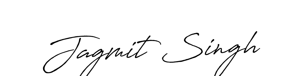 Make a beautiful signature design for name Jagmit Singh. With this signature (Antro_Vectra_Bolder) style, you can create a handwritten signature for free. Jagmit Singh signature style 7 images and pictures png