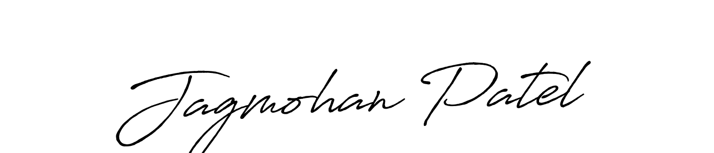 Create a beautiful signature design for name Jagmohan Patel. With this signature (Antro_Vectra_Bolder) fonts, you can make a handwritten signature for free. Jagmohan Patel signature style 7 images and pictures png