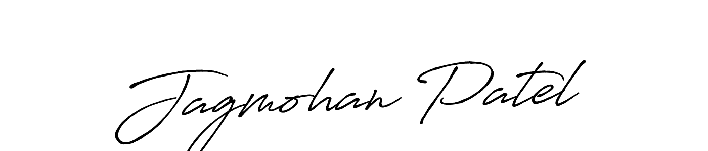 Make a beautiful signature design for name Jagmohan Patel. With this signature (Antro_Vectra_Bolder) style, you can create a handwritten signature for free. Jagmohan Patel signature style 7 images and pictures png