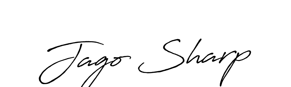 Also You can easily find your signature by using the search form. We will create Jago Sharp name handwritten signature images for you free of cost using Antro_Vectra_Bolder sign style. Jago Sharp signature style 7 images and pictures png