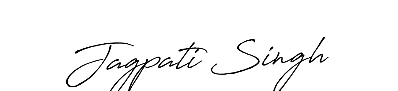 Design your own signature with our free online signature maker. With this signature software, you can create a handwritten (Antro_Vectra_Bolder) signature for name Jagpati Singh. Jagpati Singh signature style 7 images and pictures png