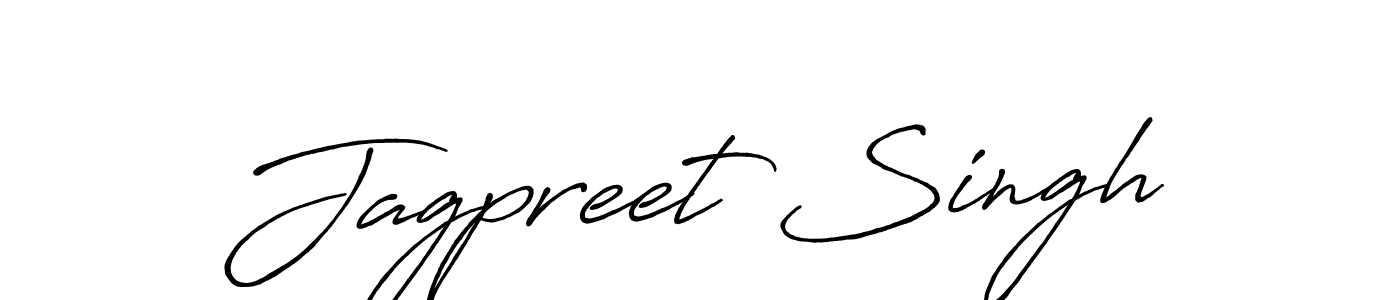 Make a beautiful signature design for name Jagpreet Singh. With this signature (Antro_Vectra_Bolder) style, you can create a handwritten signature for free. Jagpreet Singh signature style 7 images and pictures png