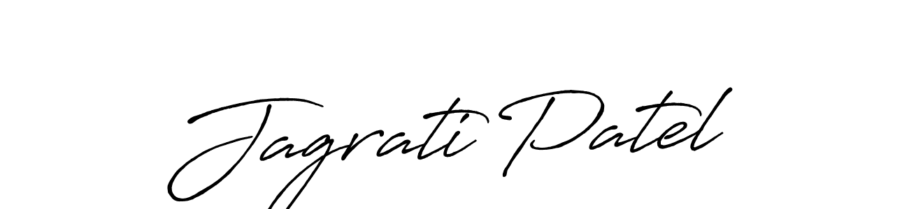 Use a signature maker to create a handwritten signature online. With this signature software, you can design (Antro_Vectra_Bolder) your own signature for name Jagrati Patel. Jagrati Patel signature style 7 images and pictures png