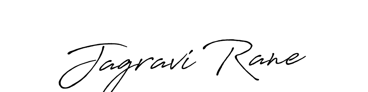 Design your own signature with our free online signature maker. With this signature software, you can create a handwritten (Antro_Vectra_Bolder) signature for name Jagravi Rane. Jagravi Rane signature style 7 images and pictures png