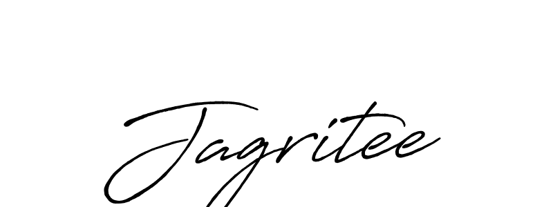 Design your own signature with our free online signature maker. With this signature software, you can create a handwritten (Antro_Vectra_Bolder) signature for name Jagritee. Jagritee signature style 7 images and pictures png