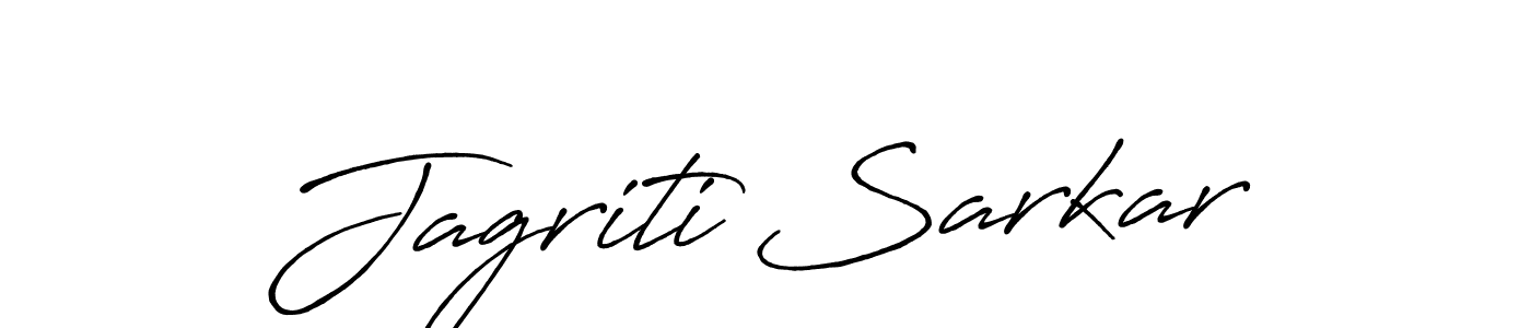 Design your own signature with our free online signature maker. With this signature software, you can create a handwritten (Antro_Vectra_Bolder) signature for name Jagriti Sarkar. Jagriti Sarkar signature style 7 images and pictures png