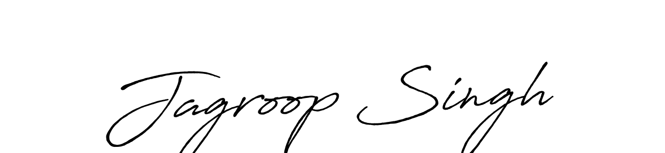 Make a beautiful signature design for name Jagroop Singh. With this signature (Antro_Vectra_Bolder) style, you can create a handwritten signature for free. Jagroop Singh signature style 7 images and pictures png