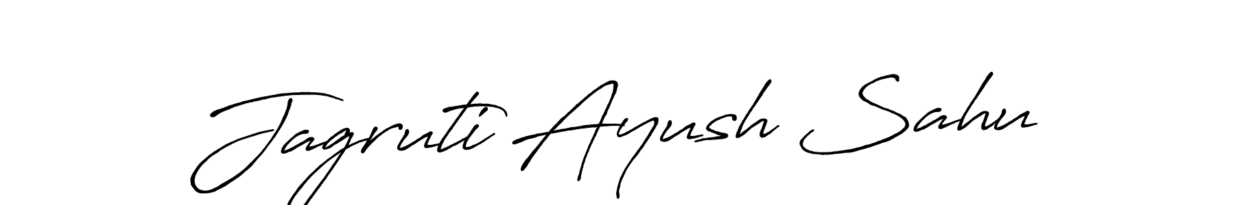 Make a short Jagruti Ayush Sahu signature style. Manage your documents anywhere anytime using Antro_Vectra_Bolder. Create and add eSignatures, submit forms, share and send files easily. Jagruti Ayush Sahu signature style 7 images and pictures png