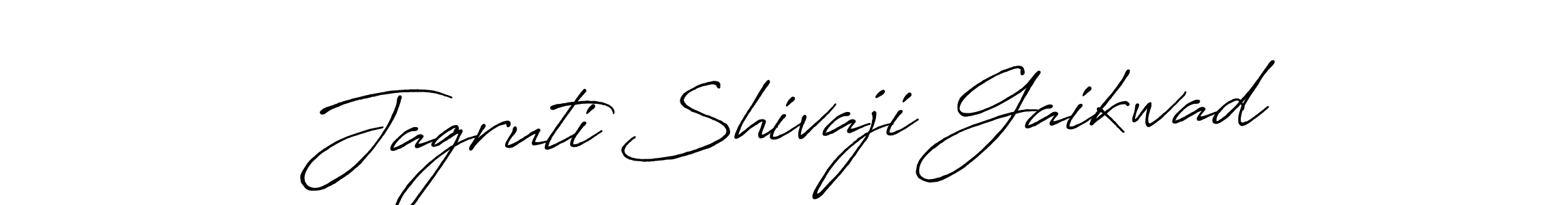 Make a beautiful signature design for name Jagruti Shivaji Gaikwad. With this signature (Antro_Vectra_Bolder) style, you can create a handwritten signature for free. Jagruti Shivaji Gaikwad signature style 7 images and pictures png