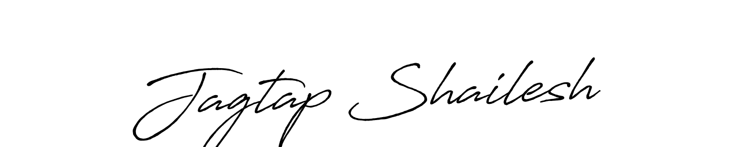 Jagtap Shailesh stylish signature style. Best Handwritten Sign (Antro_Vectra_Bolder) for my name. Handwritten Signature Collection Ideas for my name Jagtap Shailesh. Jagtap Shailesh signature style 7 images and pictures png